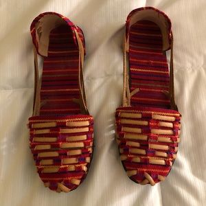 Huaraches - sandals - women - colorful - Mexican style